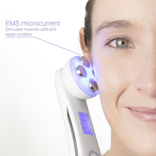 Facial Massager 6-i-1 - Phototherapy & Electrostimulation