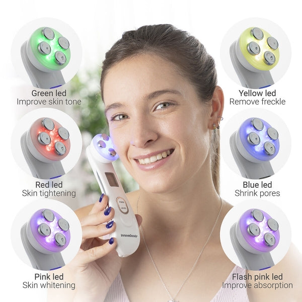 Facial Massager 6-i-1 - Phototherapy & Electrostimulation