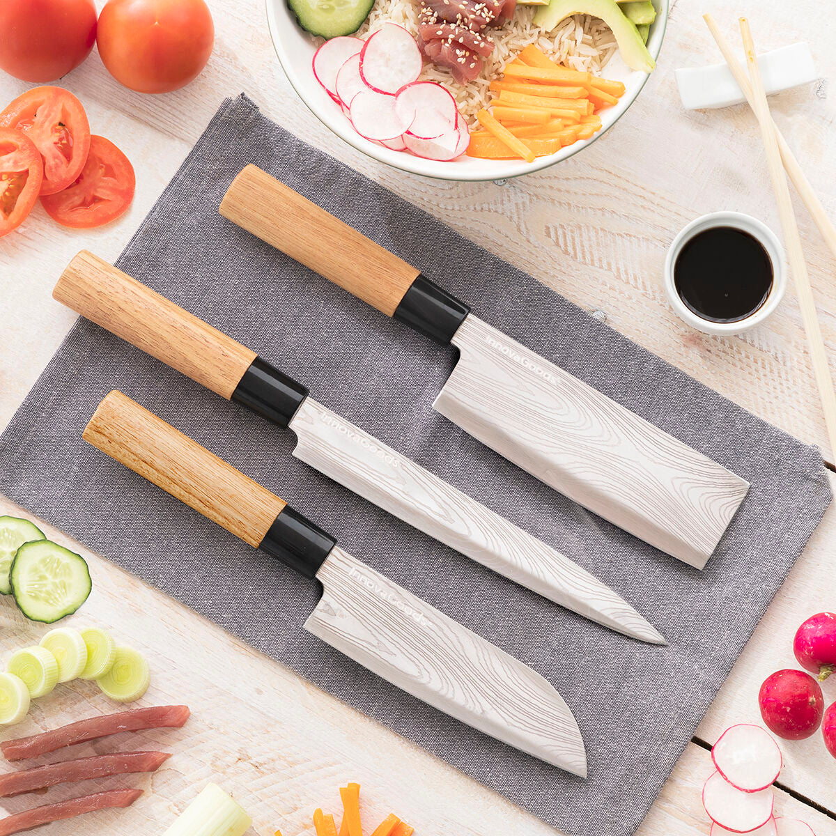 Exclusive Chef's Knife Set & Bag