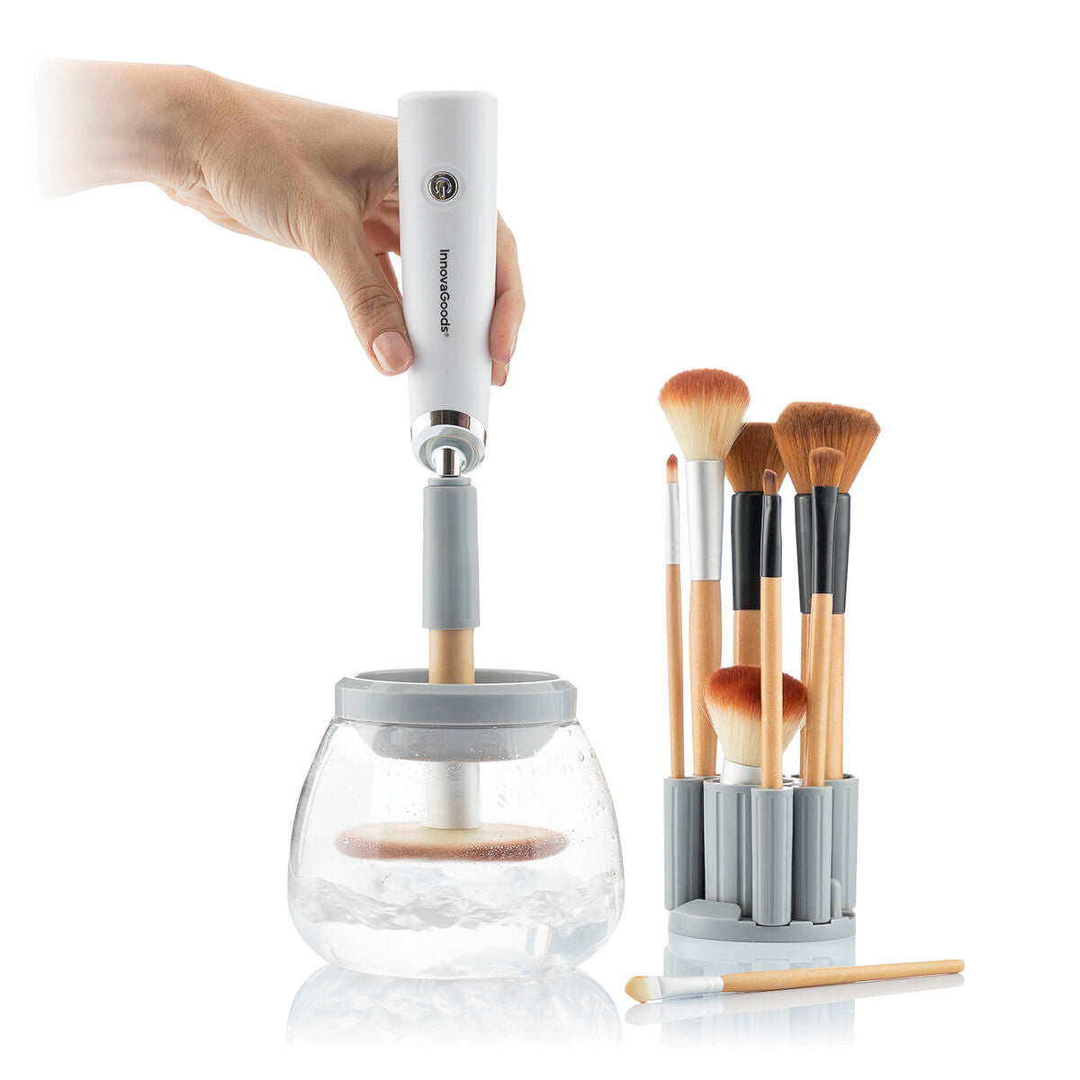 Laveuse et sécheuse automatiques pour pinceaux de maquillage