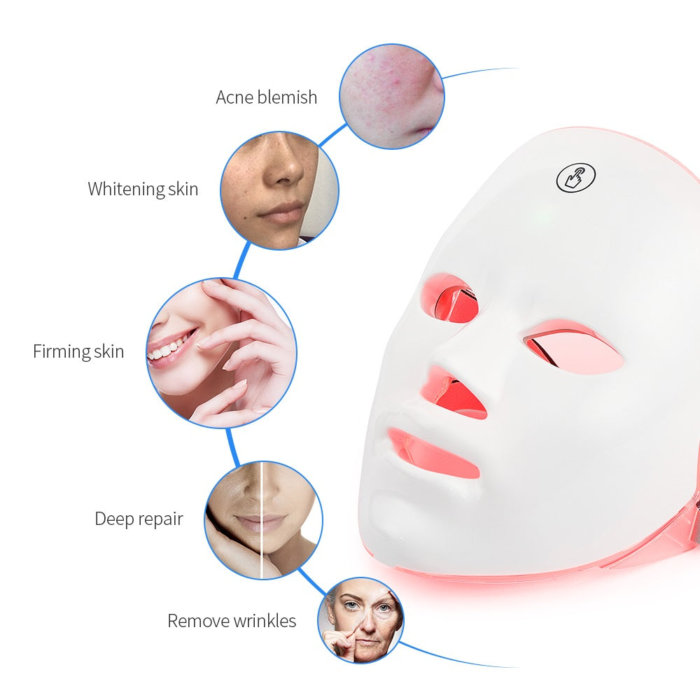 Face Mask - Red Light Therapy - 7 colors